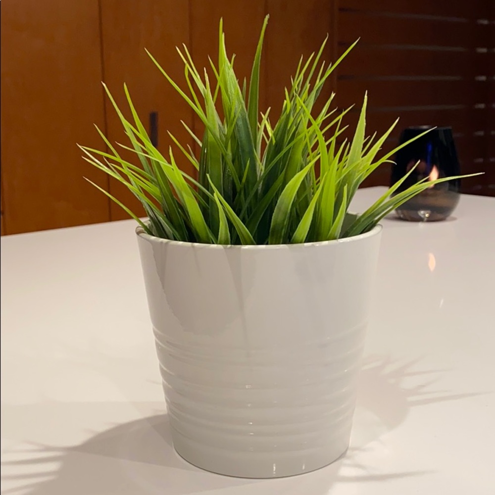 IKEA Faux Plant + Flowerpot